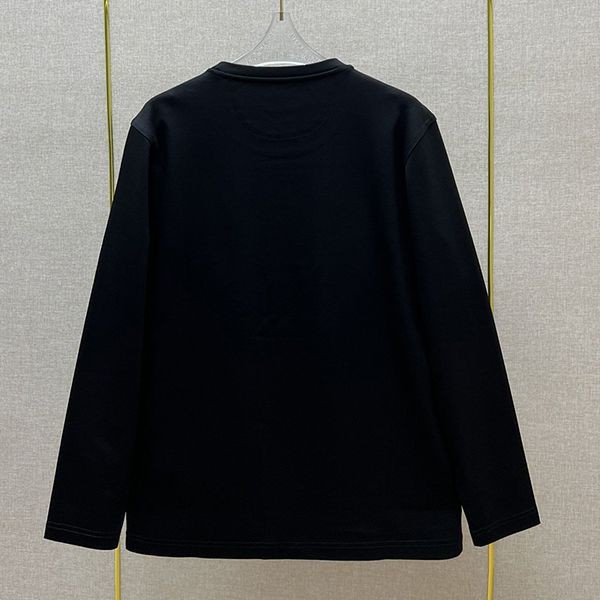 入手困難フェンディ アジュール刺繍FF 長袖クルーネック Tシャツ 偽物 2色 fee86210